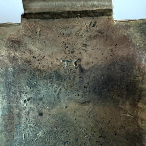 RARE Native American Thomas Singer Turquoise Coral Silver Watch Ends TIPS - Picture 4 of 11